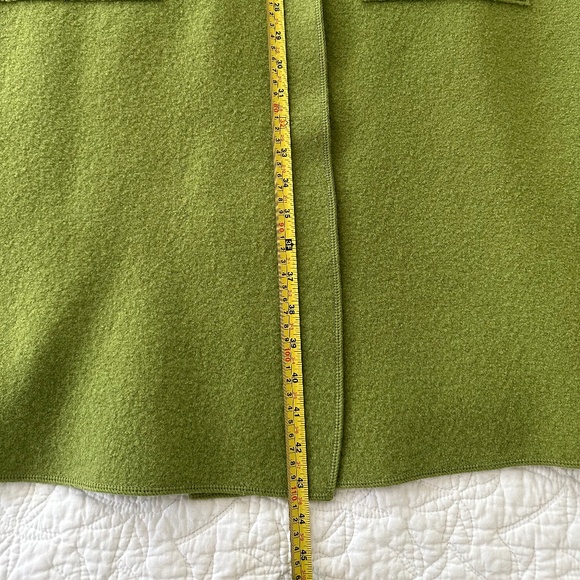Eileen Fisher Spring Green Boiled Wool Coat: Size XL. - Picture 9 of 13